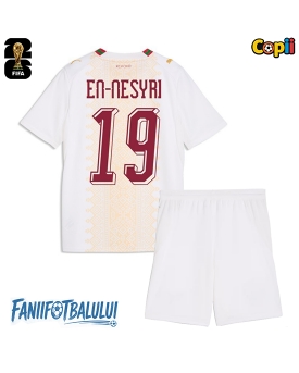 Maroc Youssef En-Nesyri #19 Echipament de Fotbal Replică Mondial 2026 Copii Deplasare (+ Șorturi)